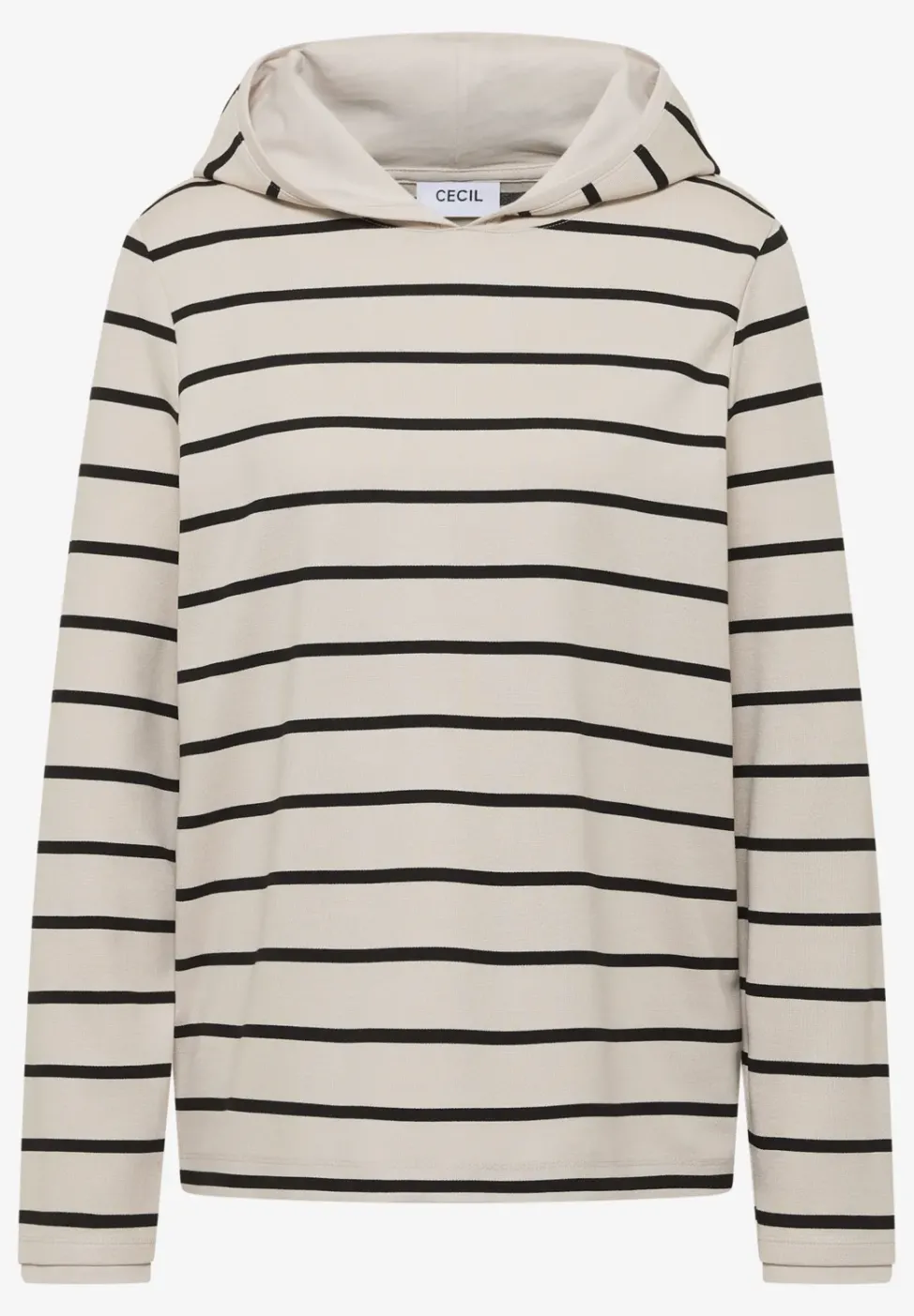 Sweat à capuche rayé