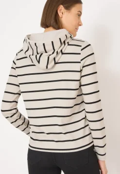 Sweat à capuche rayé