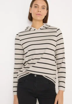 Sweat à capuche rayé