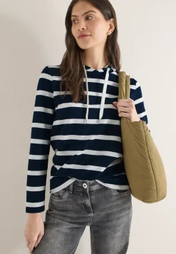 Sweat à capuche rayé