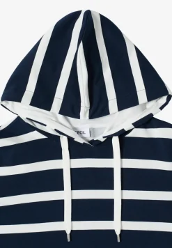 Sweat à capuche rayé