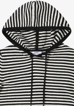 Sweat à capuche rayé