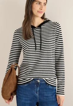 Sweat à capuche rayé