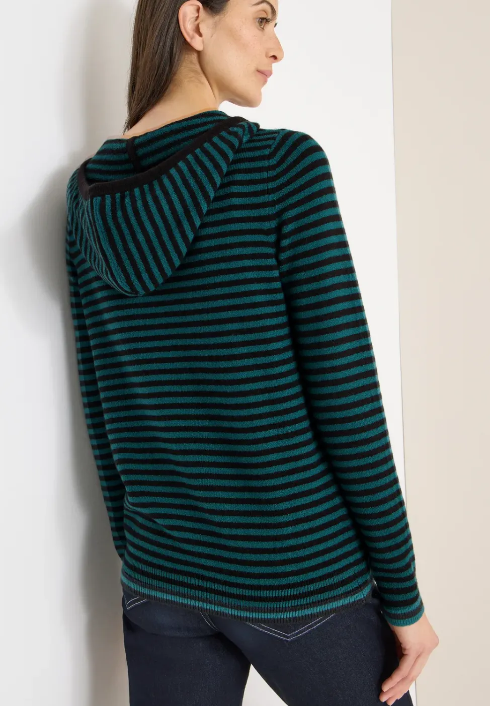 Sweat à capuche rayé
