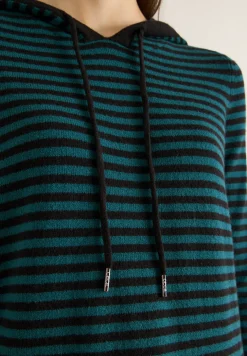 Sweat à capuche rayé