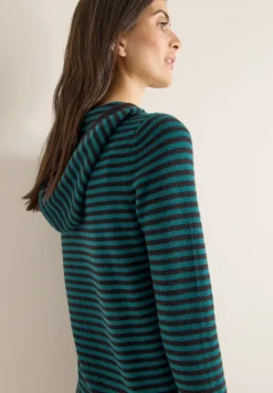Sweat à capuche rayé