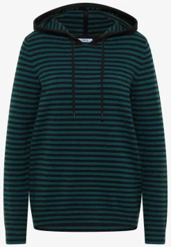 Sweat à capuche rayé