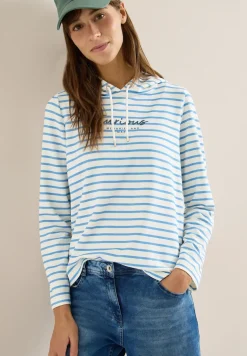 Sweat à capuche rayé