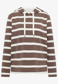 Sweat à capuche rayé