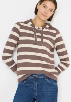 Sweat à capuche rayé