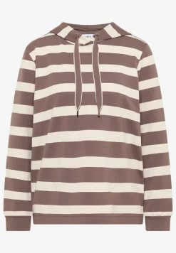 Sweat à capuche rayé