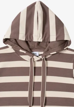 Sweat à capuche rayé