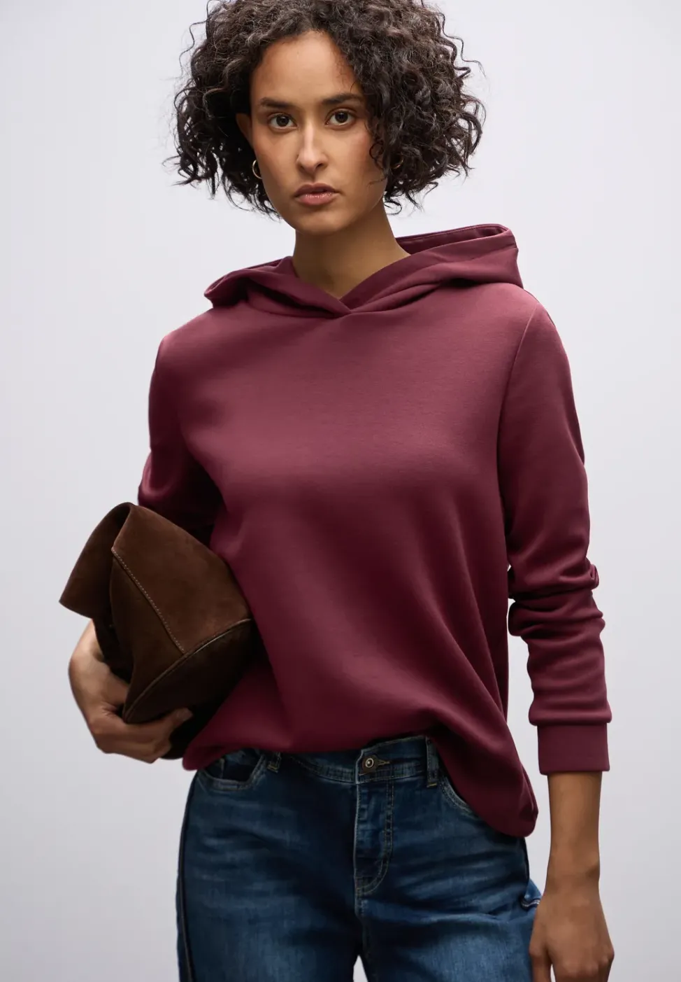 Sweat à capuche en cupro