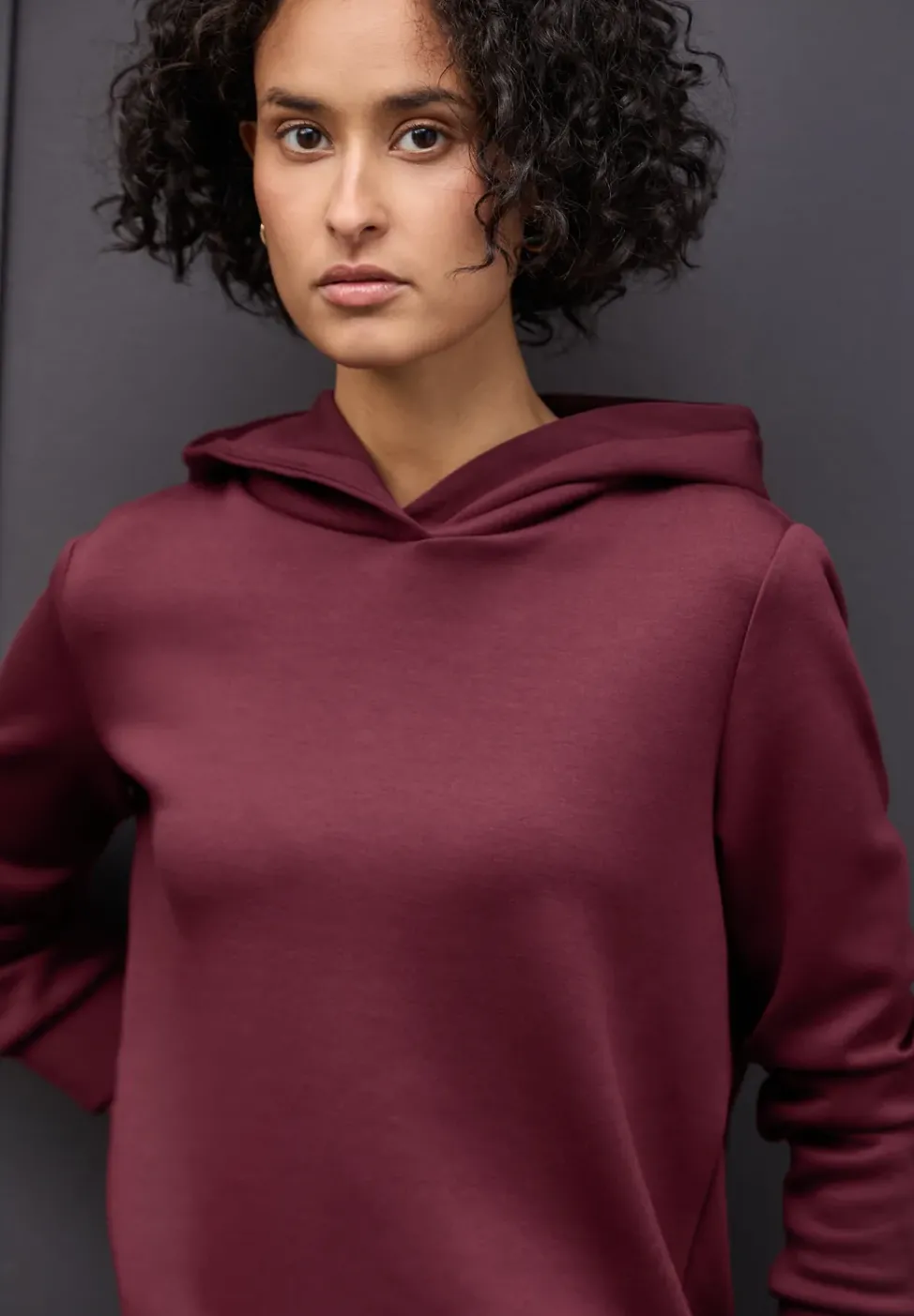 Sweat à capuche en cupro
