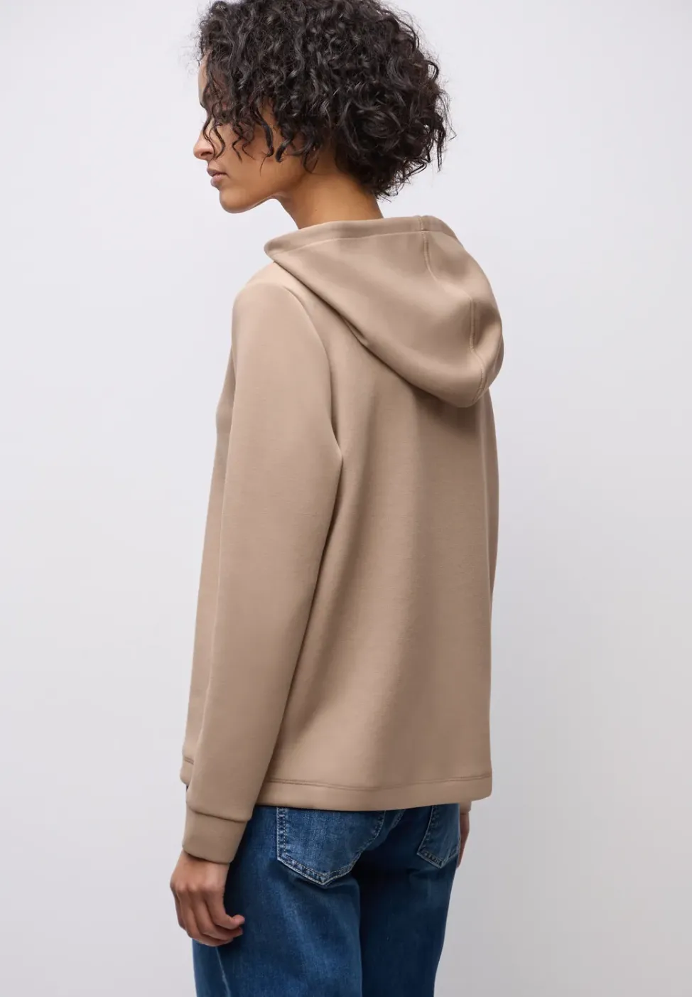 Sweat à capuche en cupro