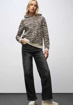 Sweat à capuche à motifs