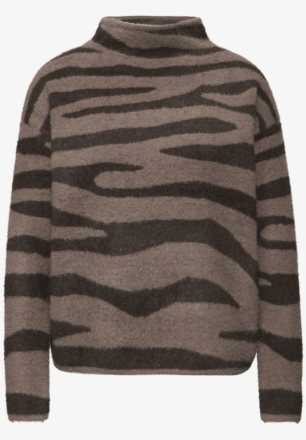 Sweat jacquard douillet