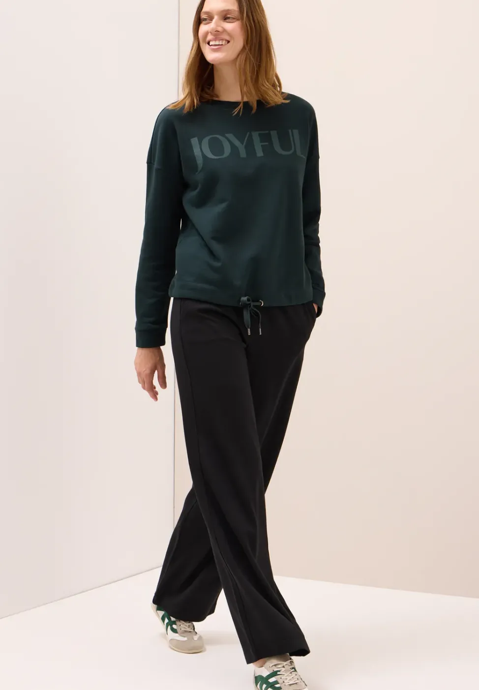 Sweat-shirt avec cordon de serrage