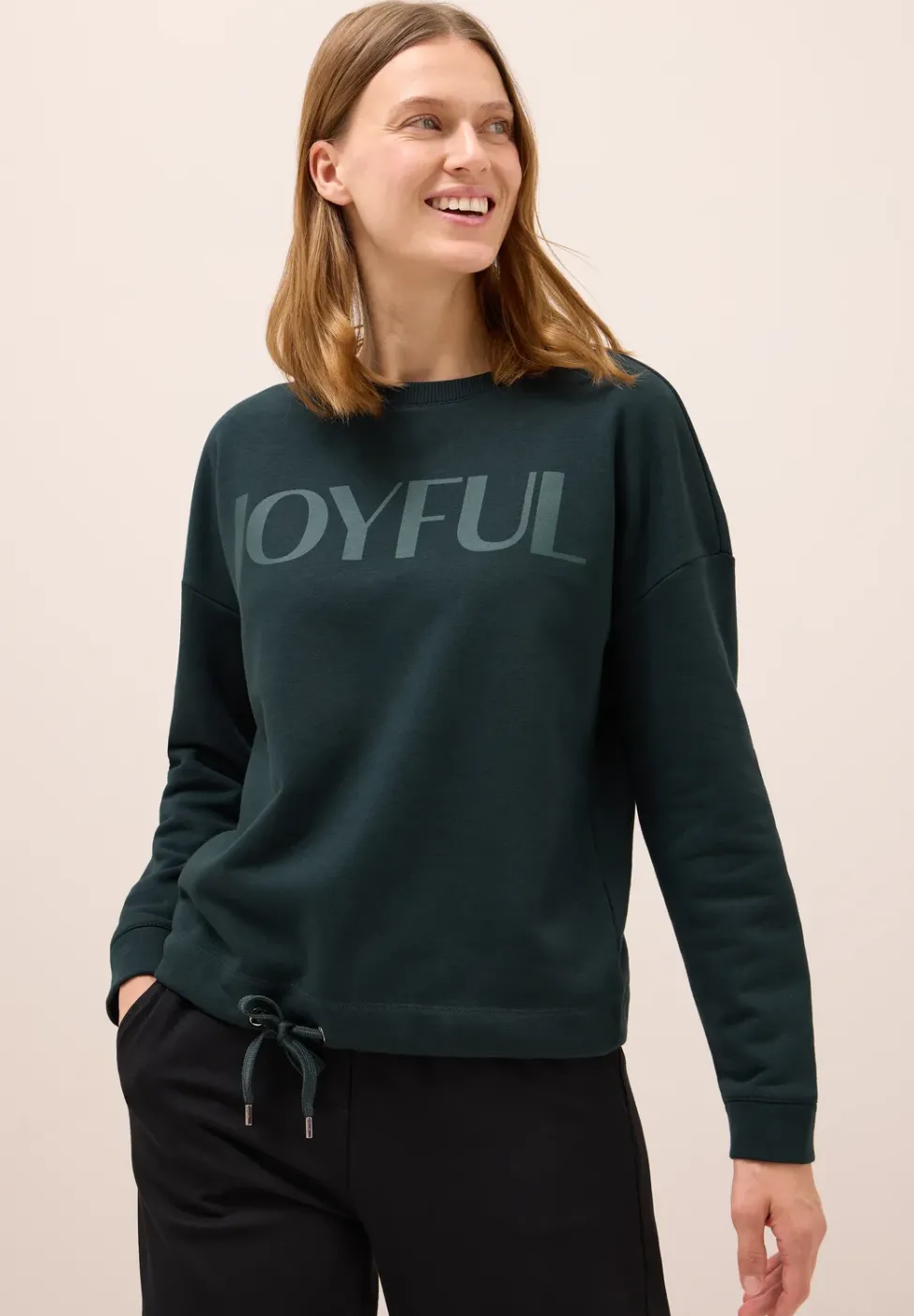 Sweat-shirt avec cordon de serrage
