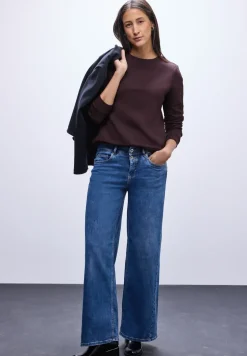 Sweat-shirt avec détail côtelé
