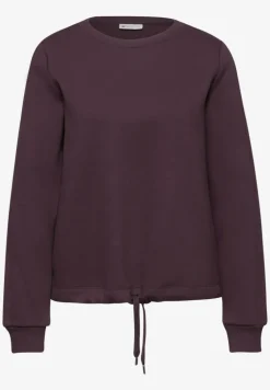 Sweat-shirt avec détail côtelé