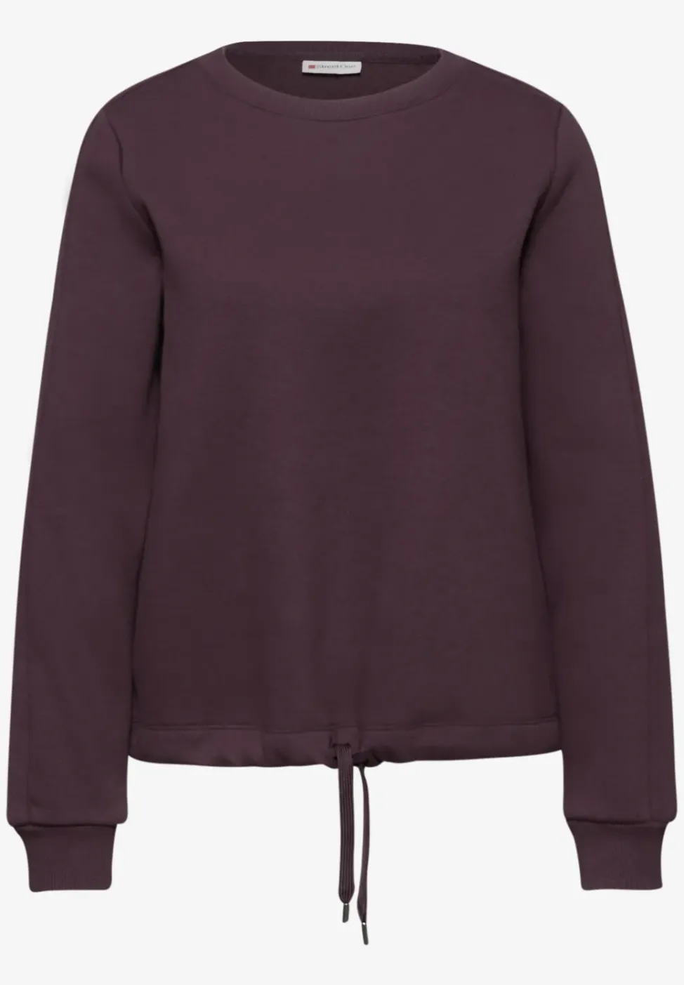 Sweat-shirt avec détail côtelé