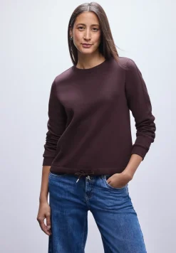 Sweat-shirt avec détail côtelé
