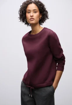 Sweat-shirt avec détail côtelé