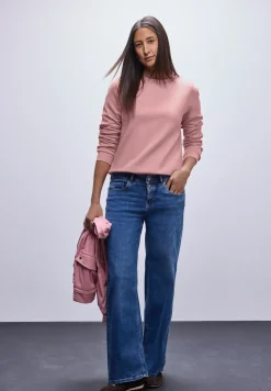 Sweat-shirt avec détail côtelé