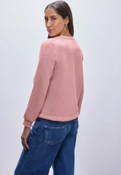 Sweat-shirt avec détail côtelé