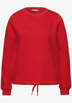Sweat-shirt avec détail côtelé