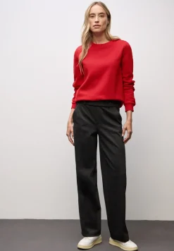 Sweat-shirt avec détail côtelé