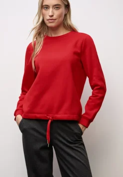 Sweat-shirt avec détail côtelé