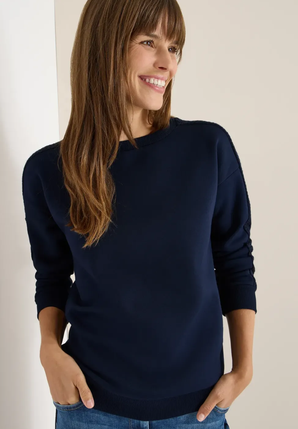 Sweat-shirt avec détail torsadé