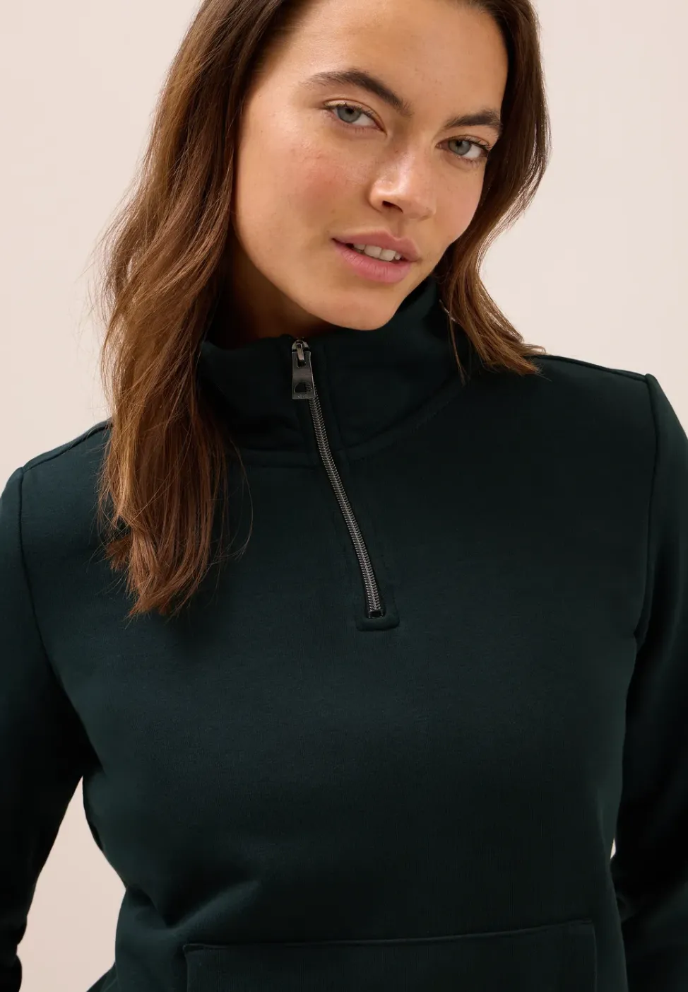 Sweat-shirt avec fermeture éclair