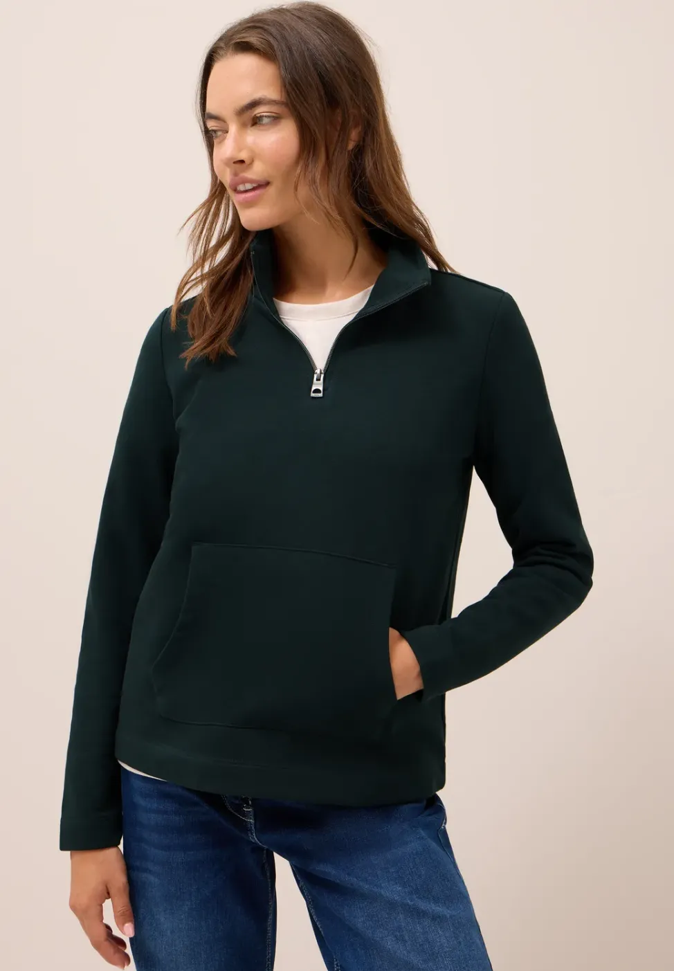 Sweat-shirt avec fermeture éclair