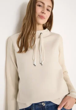 Sweat-shirt avec manches en tricot