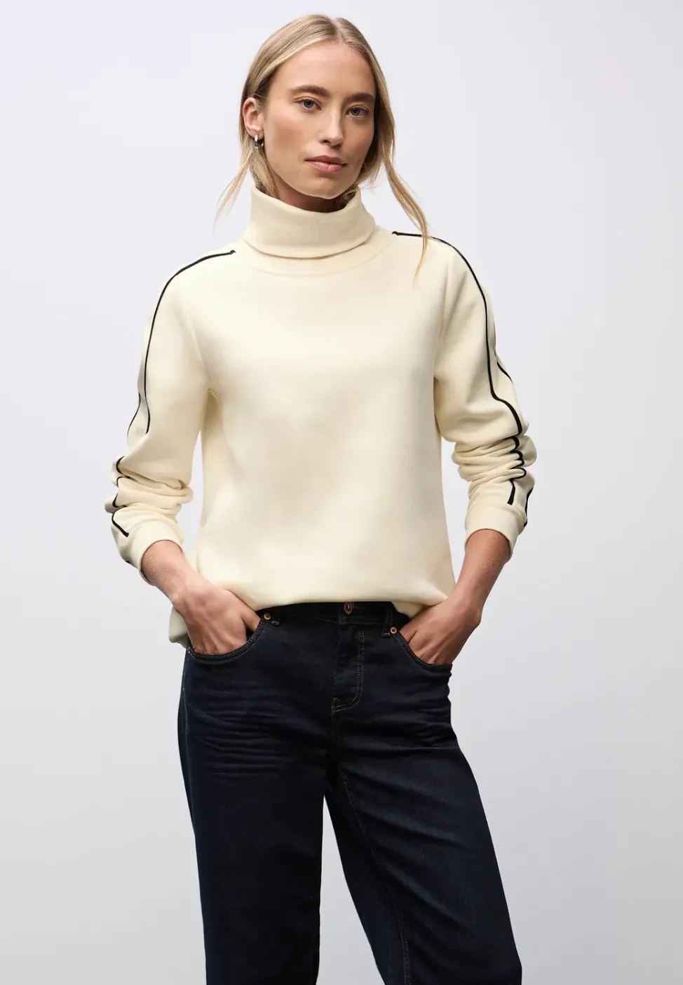 Sweat-shirt à col montant