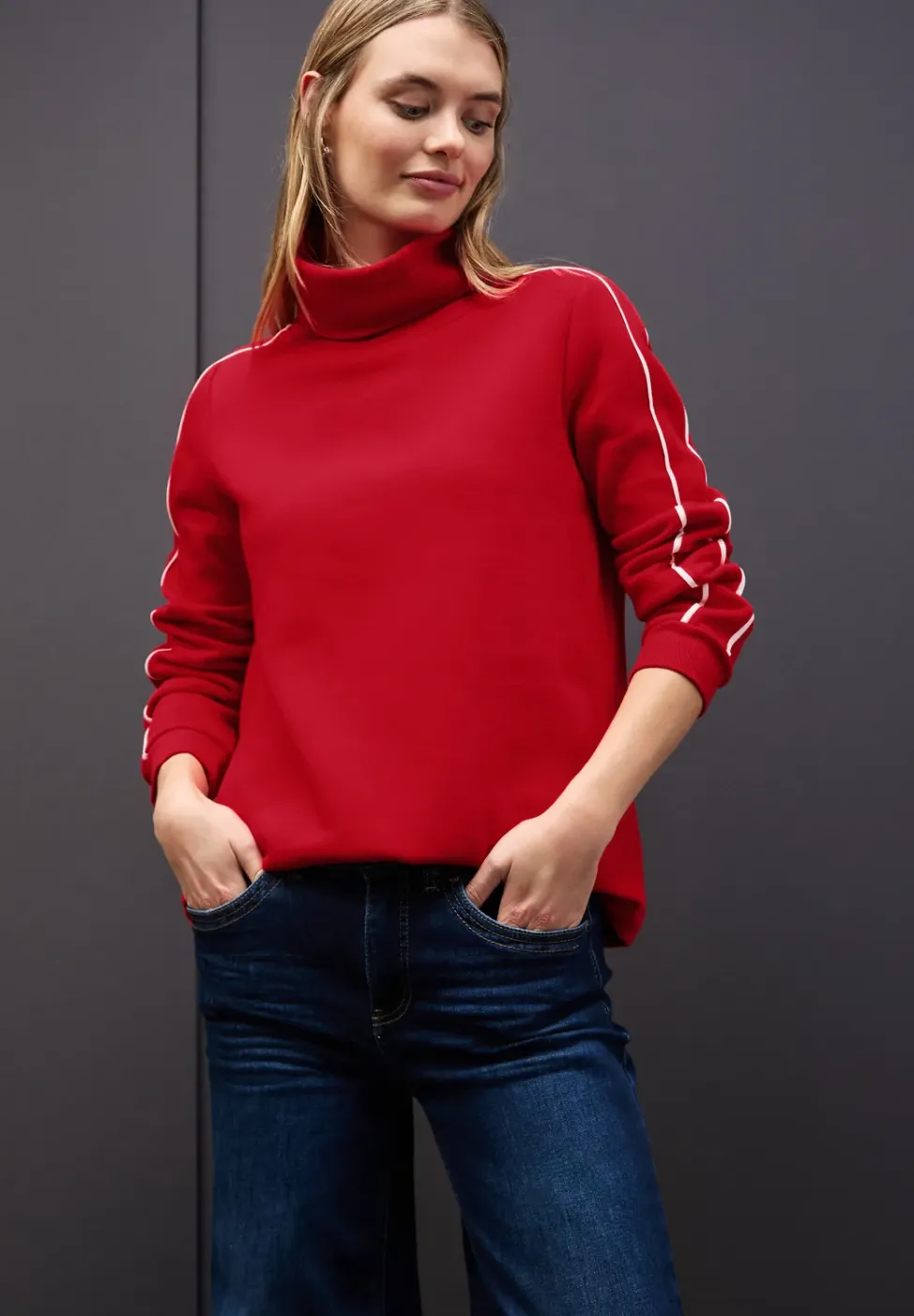 Sweat-shirt à col montant