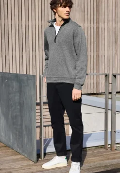 Sweat-shirt à col roulé piqué