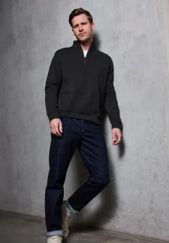 Sweat-shirt à col roulé piqué