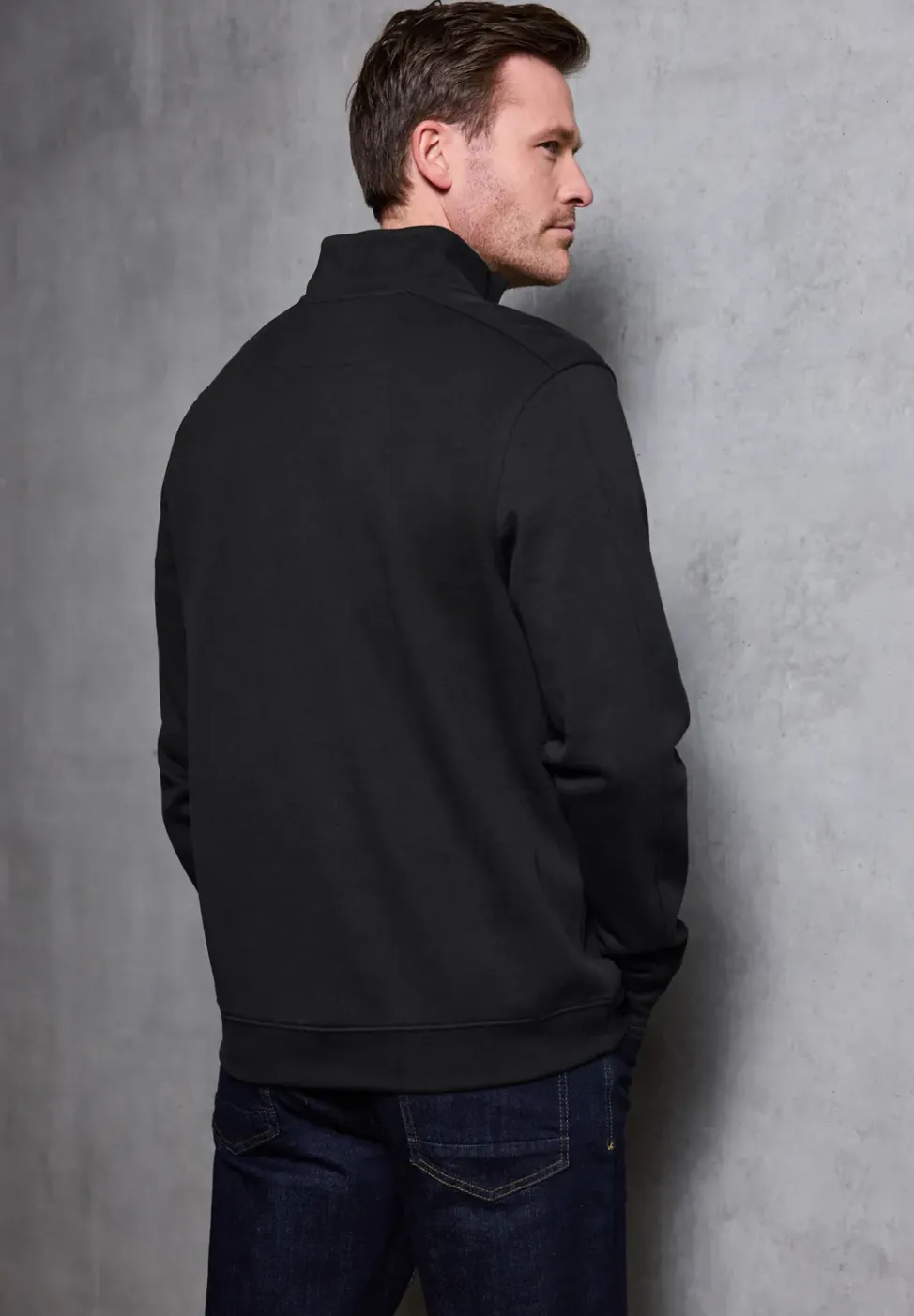 Sweat-shirt à col roulé piqué