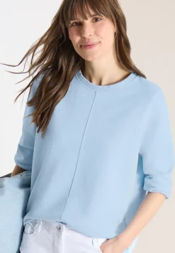 Sweat-shirt à manches 3/4 avec cordon de serrage