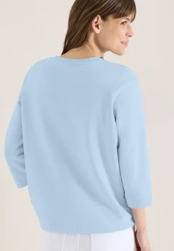 Sweat-shirt à manches 3/4 avec cordon de serrage