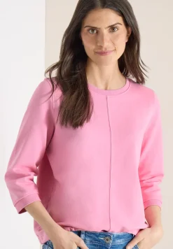 Sweat-shirt à manches 3/4 avec cordon de serrage