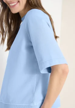 Sweat-shirt à manches courtes au look 
