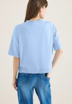 Sweat-shirt à manches courtes au look 
