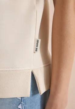 Sweat-shirt à manches courtes avec wording