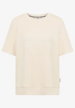 Sweat-shirt à manches courtes avec wording
