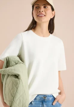 Sweat-shirt à manches courtes et col rond
